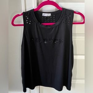 Peloton sleeveless workout shirt. Size large